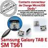 TAB E SM T561 USB Samsung Galaxy Dock SLOT Connector souder à charge Dorés MicroUSB SM-T561 Fiche ORIGINAL Qualité de Prise Chargeur TAB-E Pins