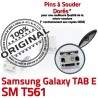 Samsung Galaxy TAB E SM-T561 USB Micro Chargeur Prise Pins SM ORIGINAL Dock T561 9 Connector Dorés de inch souder charge à Connecteur