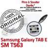 Samsung Galaxy TAB E SM-T563 USB Prise 9 charge T563 à souder de inch ORIGINAL Dorés Connecteur Micro SM Chargeur Dock Pins Connector