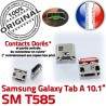 Samsung Galaxy Tab-A SM-T585 USB MicroUSB de TAB-A ORIGINAL Pins charge souder Qualité Fiche SLOT Dorés Connector Chargeur Dock à Prise