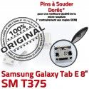 Samsung Galaxy Tab-E SM-T375 USB Prise TAB-E ORIGINAL Pins charge Qualité Fiche Dorés MicroUSB souder Connector SLOT Chargeur à de Dock