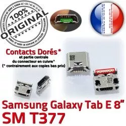 USB Dorés Tab Connecteur à Samsung de souder 8 TAB Dock Chargeur charge inch SM ORIGINAL T377 E Micro Prise Galaxy Pins Connector