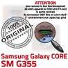 Samsung Core SM-G355 USB Charge Prise 2 Connecteur Micro Galaxy PORT ORIGINAL charge G355 Chargeur SM Qualité à Connector de souder Dorés Pins