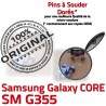 Samsung Core SM-G355 USB Charge Galaxy Prise à Connector Micro Qualité charge 2 PORT ORIGINAL Chargeur Dorés Pins de souder SM G355 Connecteur