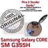 Samsung Core SM-G355H USB Charge souder Dorés Prise charge PORT Galaxy ORIGINAL Qualité de Micro SM Pins Connector 2 Connecteur Chargeur G355H à