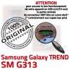 TREND S DUOS SM-G313 USB Charge Pins Micro Chargeur Galaxy G313 Connector Qualité Dorés ORIGINAL de à SM Connecteur charge souder Prise Samsung