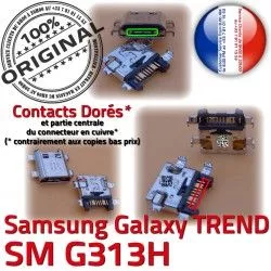 Charge SM souder G313H Micro Dorés Prise S TREND ORIGINAL à DUOS USB Connector Pins Qualité SM-G313H Samsung Chargeur Connecteur de charge Galaxy