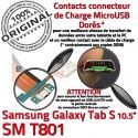 Samsung Galaxy TAB S SM-T801 Ch TAB-S Mémoire SD Chargeur Prise USB Doré Qualité ORIGINAL de Micro Charge Lecteur Connecteur Nappe Port