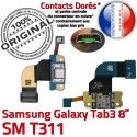 SM-T311 Micro USB TAB3 Charge Réparation Galaxy Contacts Nappe Dorés de Connecteur Samsung 3 ORIGINAL Chargeur MicroUSB TAB Qualité T311 SM OFFICIELLE