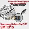 SM-T315 USB TAB3 Prise Charge Réparation 3 SM Chargeur Connecteur Microphone Nappe MicroUSB T315 Port Galaxy de TAB Fiche ORIGINAL Samsung Qualité