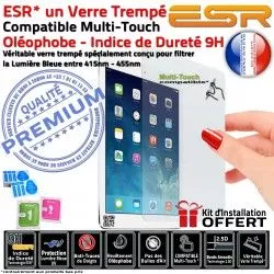 Verre 9.7 UV Anti-Rayures Vitre Lumière Trempé 2018 iPad Oléophobe Bleue Filtre Chocs Protection Apple génération ESR Ecran 6ème