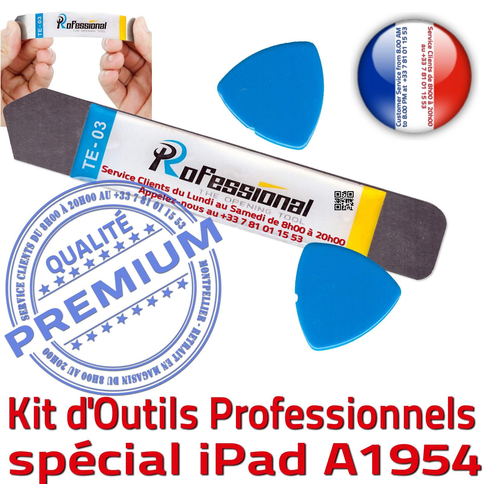 KIT Outils Qualité Professionnelle Réparation Vitre Tactile iPad A1954 iLAME Démontage Remplacement Ecran Compatible PRO