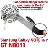 Samsung Galaxy NOTE GT-N8013 Ch Réparation Charge OFFICIELLE de ORIGINAL MicroUSB Dorés Contacts Chargeur Connecteur Qualité Nappe
