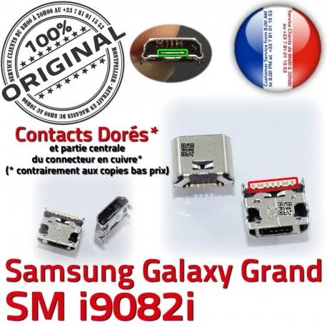 Samsung Galaxy i9082i USB Pins Prise ORIGINAL souder Connecteur Grand Qualité charge Dorés Chargeur de à Dock GT Micro Connector