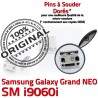 Samsung Galaxy NEO GT-i9060i USB Connector souder Dorés Pins Dock Fiche MicroUSB Grand charge Chargeur à SLOT Prise ORIGINAL Qualité