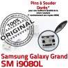 Samsung Galaxy i9080L USB à charge de GT Chargeur Dorés Dock Connector Micro ORIGINAL Pins Grand Qualité Connecteur souder Prise