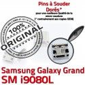 Samsung Galaxy GT-i9080L USB Qualité Connector à Pins souder charge de Prise MicroUSB Dorés Fiche Chargeur ORIGINAL Grand Dock SLOT