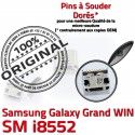 Samsung Galaxy Win GT-i8552 USB ORIGINAL de MicroUSB Fiche Dock charge Chargeur souder Prise Dorés à SLOT Connector Qualité Pins