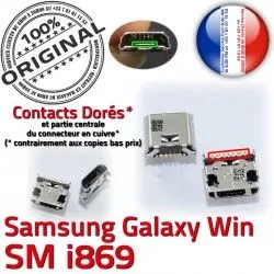 de Samsung Galaxy Connecteur Qualité Dorés Connector Win USB Prise à souder i869 Chargeur GT charge ORIGINAL Pins Micro Dock