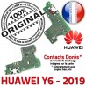 Huawei Y6 2019 Branchement OFFICIELLE Prise Antenne Téléphone Microphone PORT Chargeur Qualité ORIGINAL Micro USB Charge Nappe