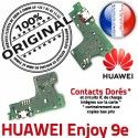 Huawei Enjoy 9e PORT Chargeur ORIGINAL Téléphone Prise Charge MicroUSB Nappe OFFICIELLE Qualité Microphone Antenne RESEAU