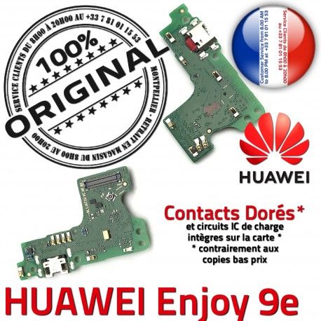 Huawei Enjoy 9e PORT Antenne Chargeur RESEAU JACK ORIGINAL USB OFFICIELLE Charge Qualité Prise Micro Microphone Nappe Connecteur