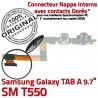 SM-T550 TAB A Micro USB Charge ORIGINAL OFFICIELLE Qualité Chargeur Connecteur Nappe Samsung Réparation de Galaxy Contact Doré MicroUSB SM T550