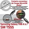 Samsung TAB A SM-T555 Galaxy C OFFICIELLE Micro de Qualité Doré T555 Nappe Réparation Contacts Chargeur Charge Connecteur ORIGINAL USB SM