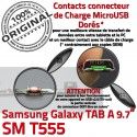 Samsung Galaxy TAB A SM-T555 C SM Contact MicroUSB T555 Charge Qualité Nappe Doré Chargeur OFFICIELLE Connecteur Réparation ORIGINAL de