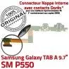 SM-P550 TAB A Jack Ecouteurs Connecteur P550 Nappe Réparation SM Chargeur Charge MicroUSB Bouton Galaxy HOME Samsung ORIGINAL Casque