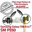 SM-P550 TAB A Jack Ecouteurs P550 Galaxy ORIGINAL Bouton MicroUSB Nappe Samsung Casque Connecteur Réparation HOME SM Charge Chargeur
