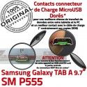 SM-P555 TAB A Micro USB Charge Samsung P555 de Galaxy Doré Qualité Connecteur MicroUSB OFFICIELLE ORIGINAL Réparation SM Contact Chargeur Nappe