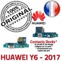 Huawei Y6 2017 Branchement USB Câble Charge DOCK OFFICIELLE ORIGINAL Antenne Chargeur Qualité Nappe Prise PORT Microphone Micro