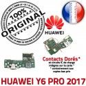 Téléphone Huawei Y6 PRO 2017 ORIGINAL Connecteur Antenne SMA GSM Charge Prise Chargeur PORT Micro USB Nappe Microphone Qualité