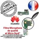 Huawei Y6 PRO 2017 JACK AUDIO Micro de Casque Qualité USB Téléphone Charge ORIGINAL Antenne Audio Câble Nappe PORT Microphone Chargeur