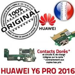 Y6 Micro Qualité SMA PRO Charge 2016 Huawei Prise Connecteur ORIGINAL Chargeur USB Microphone Téléphone PORT GSM Antenne Nappe