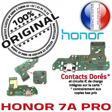Honor 7A PRO Microphone Charge USB Prise Huawei OFFICIELLE Antenne Téléphone Qualité Connecteur ORIGINAL RESEAU Chargeur Nappe