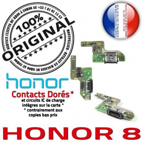 Honor 8 Antenne Connecteur RESEAU Chargeur Microphone Charge Huawei Prise ORIGINAL USB Téléphone Nappe OFFICIELLE Qualité Type-C