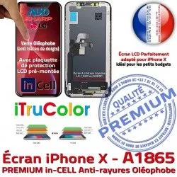 Apple Verre PREMIUM Écran Touch Oléophobe HDR SmartPhone Liquides in-CELL 3D Remplacement Multi-Touch iPhone A1865 Cristaux inCELL LCD