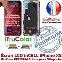 pouces PREMIUM inCELL Tactile Affichage 5,8 True XS Super Tone Liquides SmartPhone Retina Vitre Écran Cristaux Apple iPhone