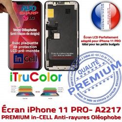 Apple Ecran Cristaux PREMIUM HDR Touch iPhone Liquides SmartPhone Verre Remplacement inCELL Oléophobe A2217 Multi-Touch 3D Écran LCD