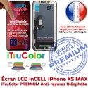 inCELL Apple iPhone XS MAX Cristaux 3D SmartPhone HDR Liquides Remplacement Oléophobe Écran Multi-Touch LCD Verre PREMIUM Touch