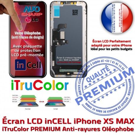 in-CELL Apple iPhone XS MAX True Tactile HD PREMIUM LCD Verre Affichage 6,5 Qualité Tone Retina SmartPhone Écran HDR Super inCELL Réparation i