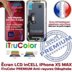 Cristaux 6,5 HD iTruColor Liquides Réparation inc Vitre LCD 3D inCELL PREMIUM SmartPhone XS iPhone Retina Super Écran Apple MAX Touch