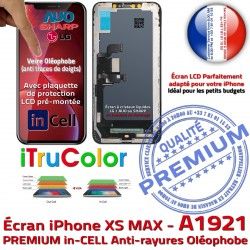 Liquides Écran iPhone PREMIUM SmartPhone Cristaux Verre LCD Apple Touch Ecran Remplacement iTruColor inCELL XS in-CELL A1921 Multi-Touch MAX