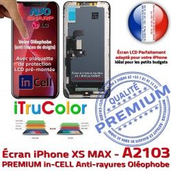 inCELL iPhone SmartPhone XS True A2103 Cristaux Tone LCD Super Apple Liquide PREMIUM Écran Vitre Affichage Retina MAX pouces 6,5