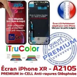 LCD iPhone inCELL Liquides XR in Retina Châssis Écran 6,1 Apple sur Vitre Tone Cristaux SmartPhone Affichage PREMIUM True A2105