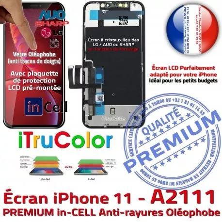 Écran Tactile iPhone A2111 Retina Cristaux True Vitre inCELL PREMIUM Apple Super Affichage in Tone Liquides SmartPhone 11 6,1