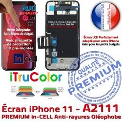 True 6,1 Apple Tone Cristaux Vitre iPhone PREMIUM inCELL 11 Retina Liquides SmartPhone Super HD Affichage A2111 Tactile pouces