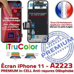 iPhone Qualité Retina Apple Touch Verre LCD Ecran PREMIUM 3D HDR inCELL iTrueColor Tactile Réparation in-CELL Écran in HD Super A2223 SmartPhone 6.1